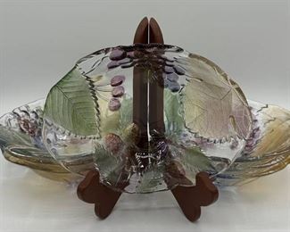 Vintage Soga Glass Wild Orchard Bowls