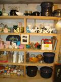 Enamel Canning Kettles, Misc Planters and Vintage Items