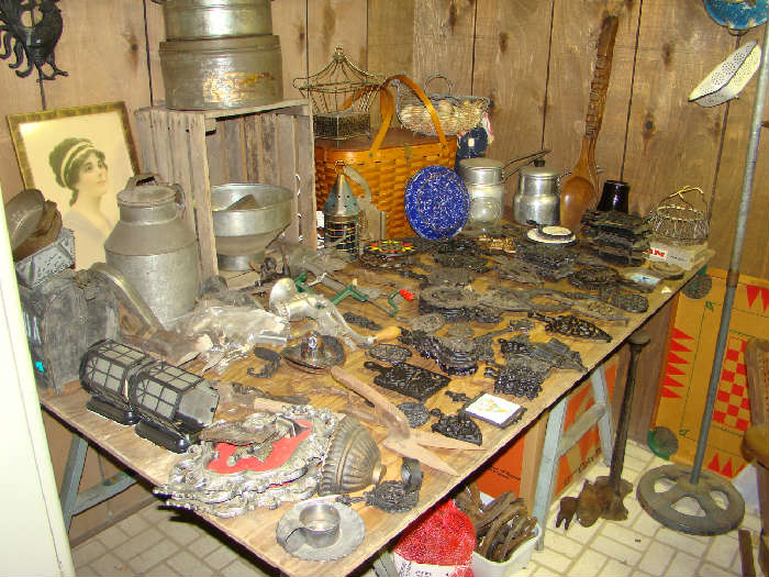 Collection Cast Iron Trivets, and other Primitives