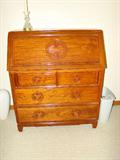 Oriental Flare Mahogany Drop Front Desk