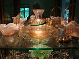 Pink Depression Glass and Pink Fenton