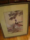 Nice Oriental Print w Birds