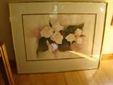 Water Color Trilium Flowers