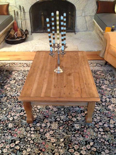 Antique Hand Crafted in Argentina from Recycled Barn Wood Coffee Table