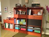 3 Section Bookcase, Drawers, Filing Cabinet, Shelve Unit Approximately 8ft long.