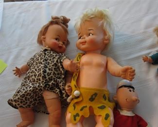 Retro Pebbles and Bam Bam (sold together)