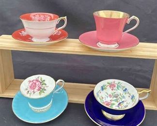 Aynsley 4 Tea Cup Bundle