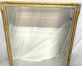 Vintage Convex Glass Brass Gold Ornate Picture Frame