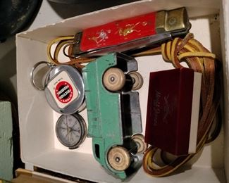 cintage toy cars pocket knife