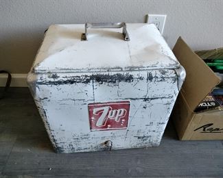 Vintage 7 Up cooler