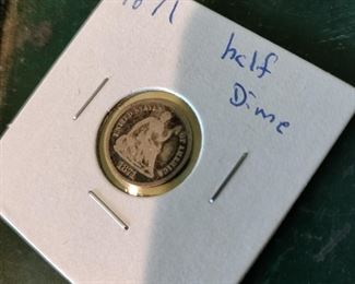 Half Dime piece 1871