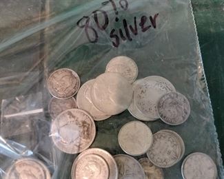80% silver coins