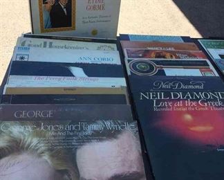 Assorted Records from Neil Diamond, Tammy Wynette, George Jones, Larry Gatlin, and More