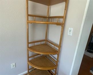 Exceptional Furniture Duo Impressive Table 42 x 20 x 16  and Corner Shelf 25 x 16 x 66 