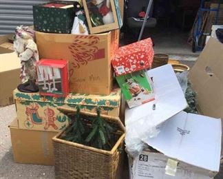 Festive Surprises Mystery Christmas Lot Includes Tree, Decorations, and More