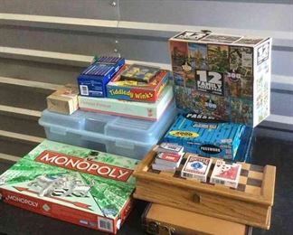Game Night Extravaganza Monopoly, Cards, and Puzzles Galore