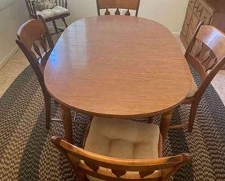 Heywood Wakefield Dining Room Table And 6 Chairs