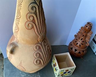 Mystical Flames MexicanInspired Chimeneas and Ornate Planter Collection