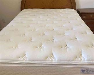 Queen size bed and matching nightstand