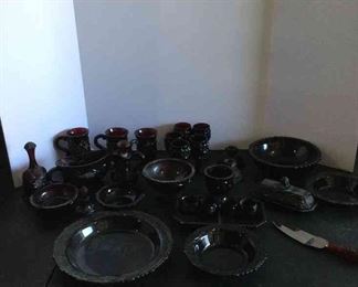 Timeless Elegance Avon Cape Cod Ruby Red Glassware A Stunning Collection of Vintage Beauty