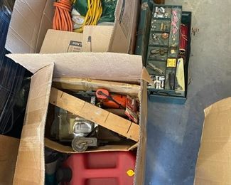Tool Box And Garage Necessities Mystery Lot
