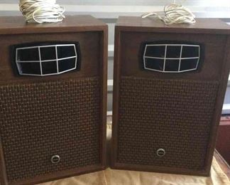 Two Vintage Sanyo Speakers