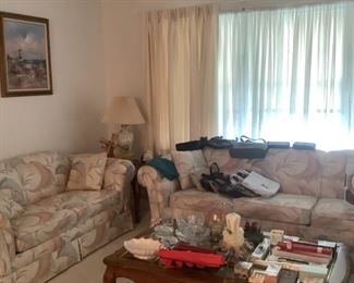 Sofa and love seat and coffee tables priced to go ,if you are interested in furniture you can make an appointment to see early 300 for set of sofas