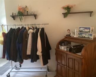 Lots of coats this is just from front closet men and women’s mostly med to X-Large