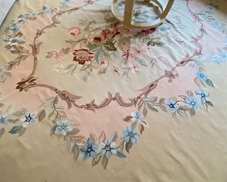 SILK EMBROIDERED RUG