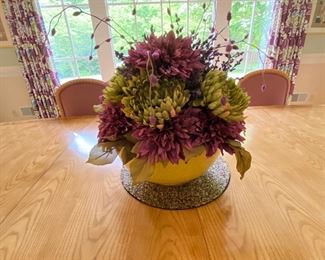 BEAUTIFUL Silk Floral Arrangements throughout this Lovely Home