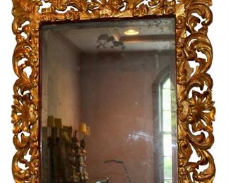 Peaked Gilded Mirror