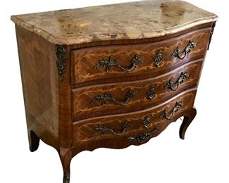 Marble topped French commode