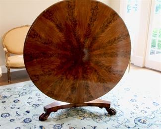 Tilt Top Large Burl Table