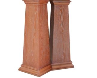 Wood pedestals