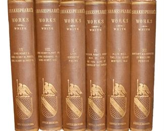 Shakespeare's works in volumes dated 1886