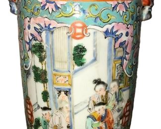 Antique Chinese vase mounted as lamp