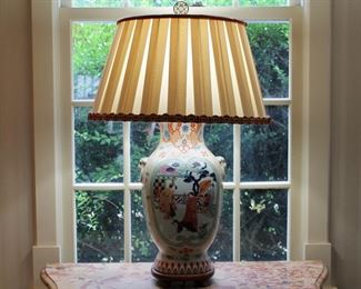 Large Chinese vase mounted as lamp