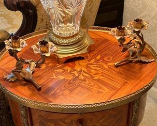 Fruitwood Inlaid Side Table