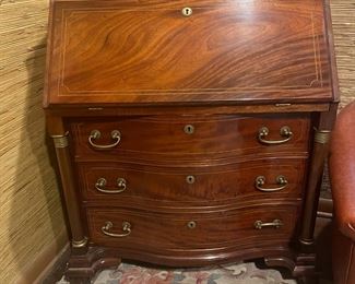 Flame Mahogany Sheraton Fallfront Desk