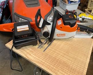 Stihl Electric MSA 140C Chain Saw-2 Batteries