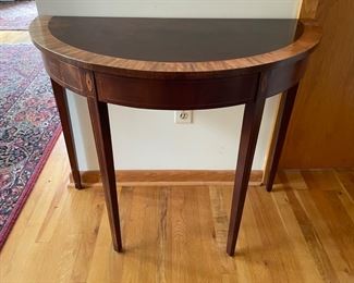 Demi Lune Table - Mahogany inlaid -  Salem House
