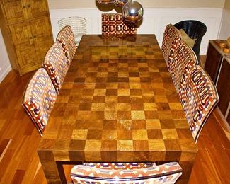 Thayer Coggin by Milo Baughman Dining room table & Chairs