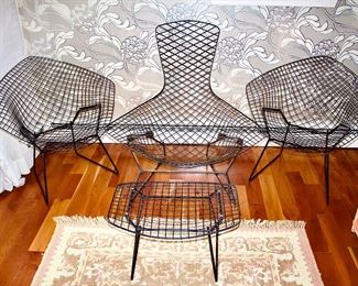 Bertoia Diamond and Bird Chairs Knoll