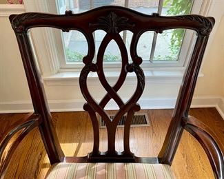 6 Georgian style mahogany dining chairs