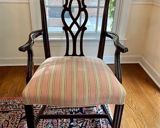 6 Georgian style mahogany dining chairs