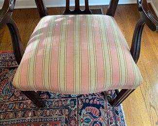 6 Georgian style mahogany dining chairs