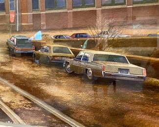 Matthew Daub industrial watercolor 23" x 30.5"w