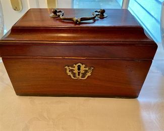 antique tea caddy