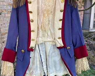 antique Revolutionary War costume