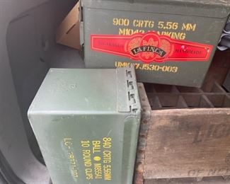 Military ammo crates